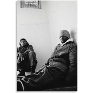 ALAYRA Kendrick Lamar Baby Keem Range Brothers Poster Poster Music Album Cover Poster Wall Art Decor Canvas Poster for Bedroom Artistic Poster Decoration Unframe-style 12x18inch(30x45cm) 01