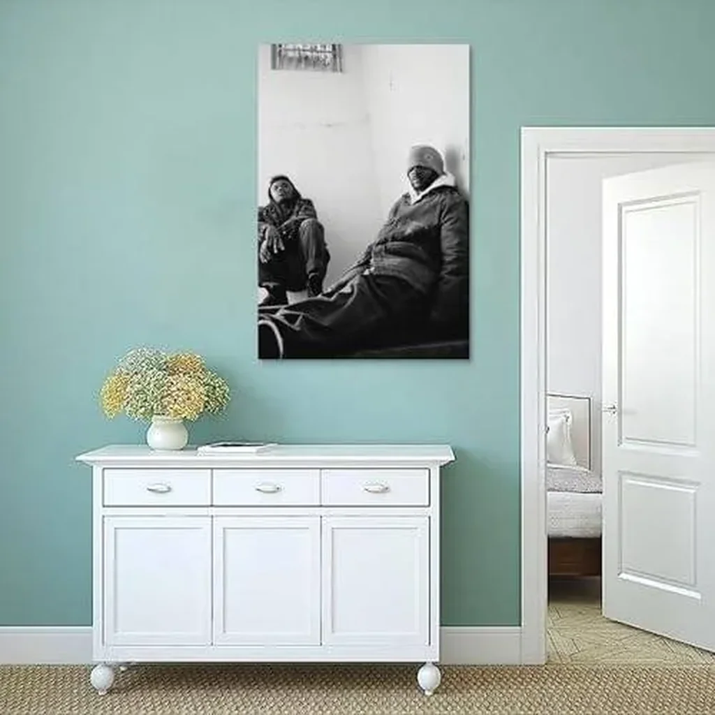 ALAYRA Kendrick Lamar Baby Keem Range Brothers Poster Poster Music Album Cover Poster Wall Art Decor Canvas Poster for Bedroom Artistic Poster Decoration Unframe-style 12x18inch(30x45cm) 01 - Image 3