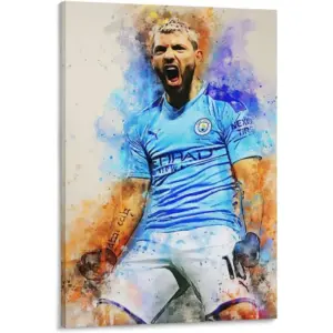 ALAYRA Kevin De Bruyne Poster Football Posters Wallpaper Canvas For Home Decor Frame-style 08x12inch(20x30cm) 01