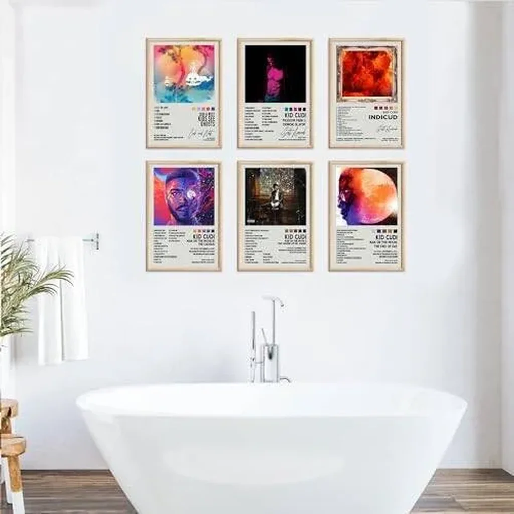 ALAYRA Kid Cudi Posters Album Cover Signed Limited Posters Rapper Music Posters Prints Room Aesthetic Canvas Wall Art Set of 6 for Teen and Girls Dorm Decor 8x12 inch Unframed 01 - Image 2