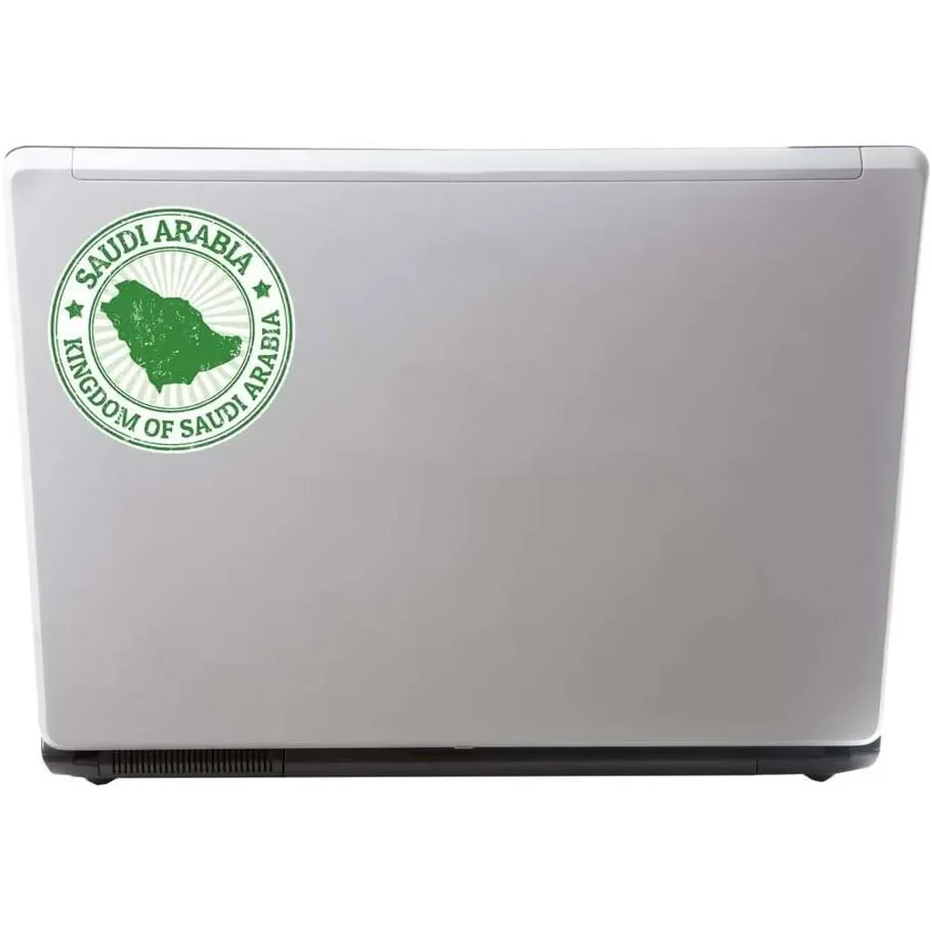 ALAYRA Kingdom of Saudi Arabia Vinyl Sticker Set of 2 Decals (10W x 10H cm) for Laptops, Cars, Bikes, and Luggage 01 - Image 2