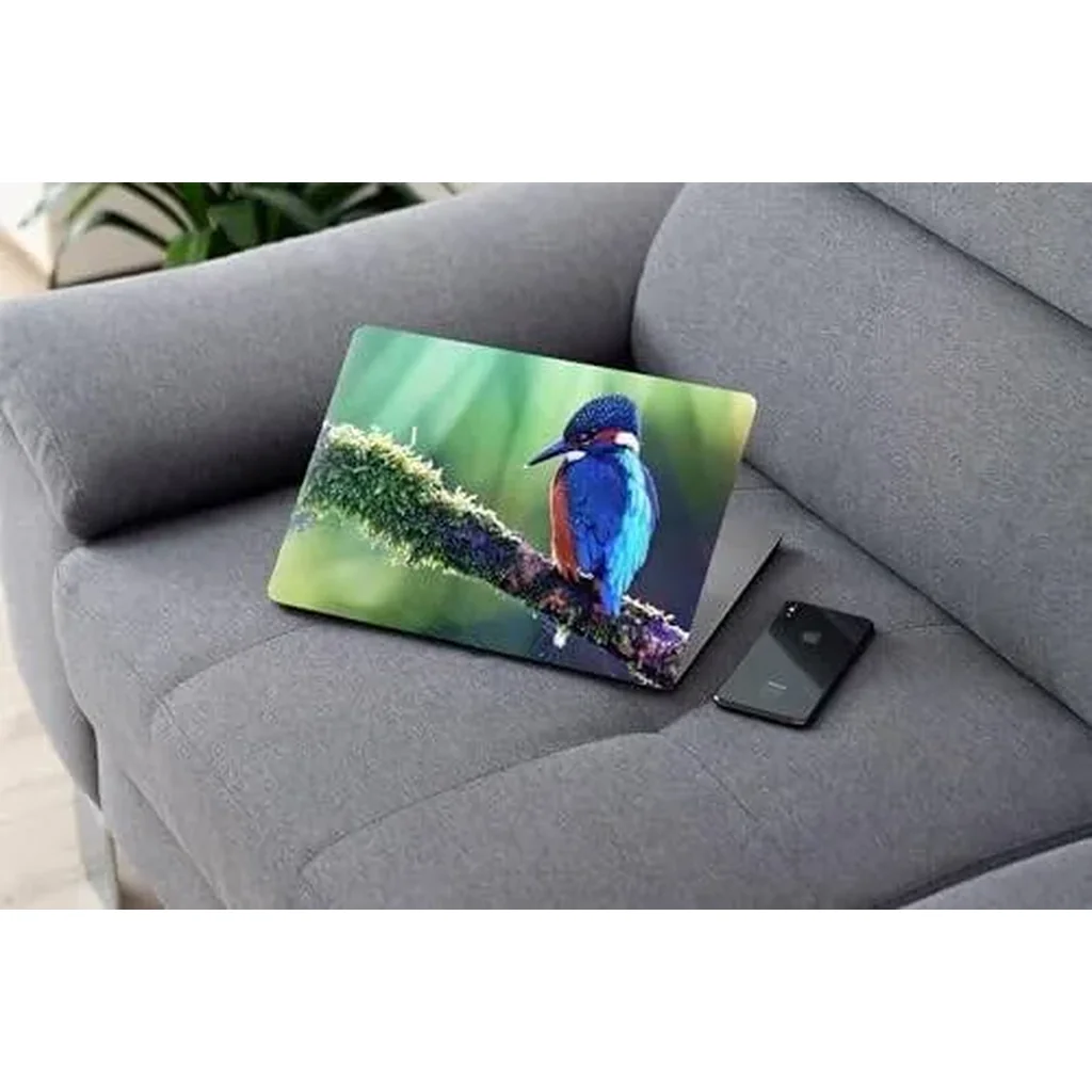 ALAYRA Kingfisher Bird Animal, Laptop Skin Sticker Decal, 13.3 14 15 15.4 15.6 Inch Laptop Universal Vinyl Skin Sticker Cover, Dustproof, Waterproof, Decal Protector With Free 2 Wrist Pads 01 - Image 2