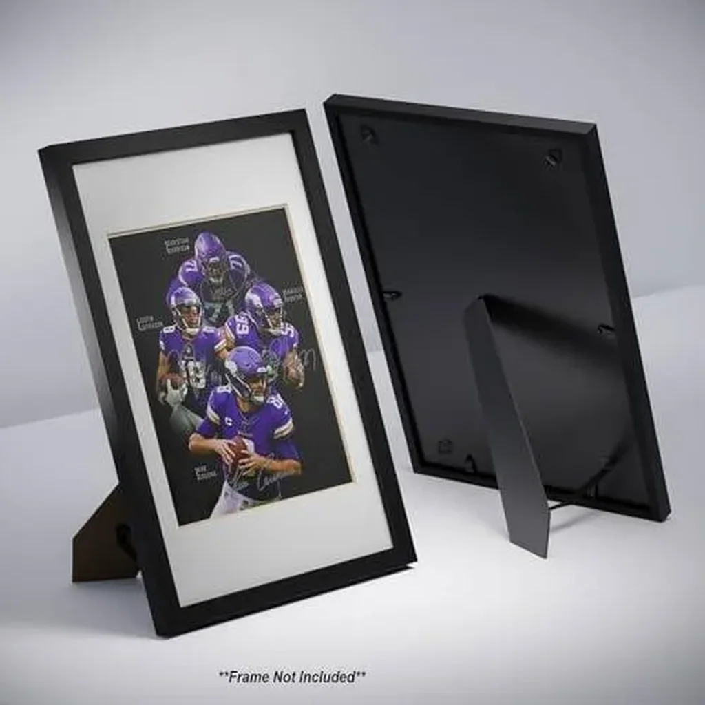 ALAYRA Kirk Cousins Justin Jefferson Danielle Hunter Darrisaw Signed Photo Autograph Print Wall Art Home Decor 01 - Image 2