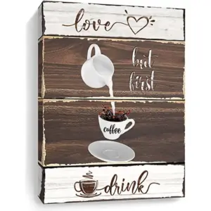 ALAYRA Kitchen Wall Art (Coffe Kitchen Wall Art, 12x16 Inch) 01