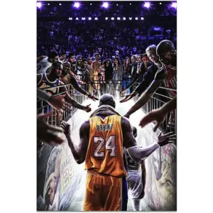 ALAYRA Kobe Canvas Wall Art Poster Kobe Gigi Legendary Basketball Player Posters Inspirational Sports Superstar Modern Room Aesthetic Wall Decor for Home Gym Bedroom Dorm 12x18 Inch Unframed 1 01