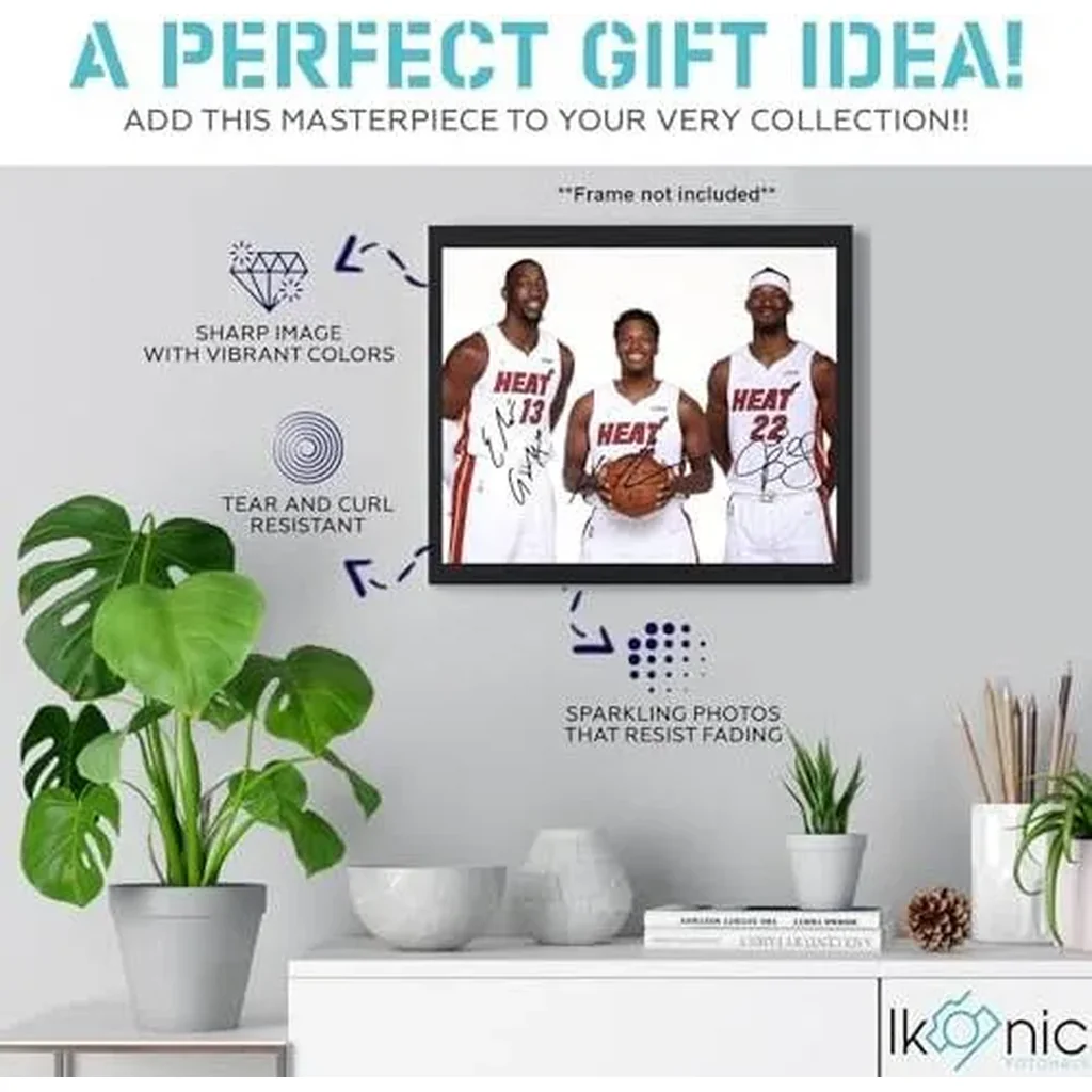 ALAYRA Kyle Lowry Jimmy Butler Bam Adebayo Signed Photo Autograph Print Wall Art Home Decor 01 - Image 2