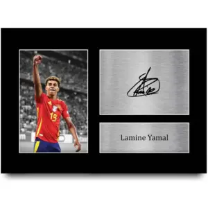ALAYRA Lamine Yamal Spain Gifts Printed Signed Autograph Picture for Football Fans and Supporters - A4 01