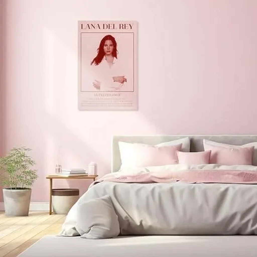 ALAYRA Lana Del Rey Poster Album Cover Wall Art Ultraviolence Poster Pink Vintage Room Aesthetic Canvas Prints Music Artist Picture 12x16 inch Unframed 01 - Image 4