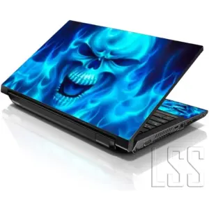 ALAYRA Laptop 15 15.6 Skin Cover with Colorful Blue Monster Pattern for HP Dell Lenovo Apple Asus Acer Compaq - Fits 13.3" 14" 15.6" 16" (2 Wrist Pads Free) 01