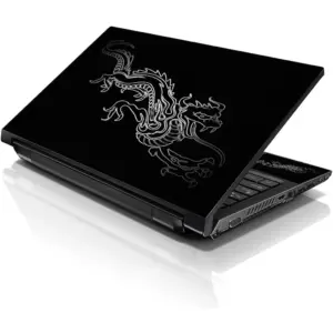 ALAYRA Laptop 15 15.6 Skin Cover with Colorful Chinese Dragon Pattern for HP Dell Lenovo Apple Asus Acer Compaq - Fits 13.3" 14" 15.6" 16" (2 Wrist Pads Free) 01