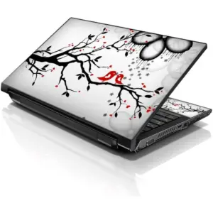ALAYRA Laptop 15 15.6 Skin Cover with Colorful Lovebirds Eye Catching Pattern for HP Dell Lenovo Apple Asus Acer Compaq - Fits 13.3" 14" 15.6" 16" (2 Wrist Pads Free) 01