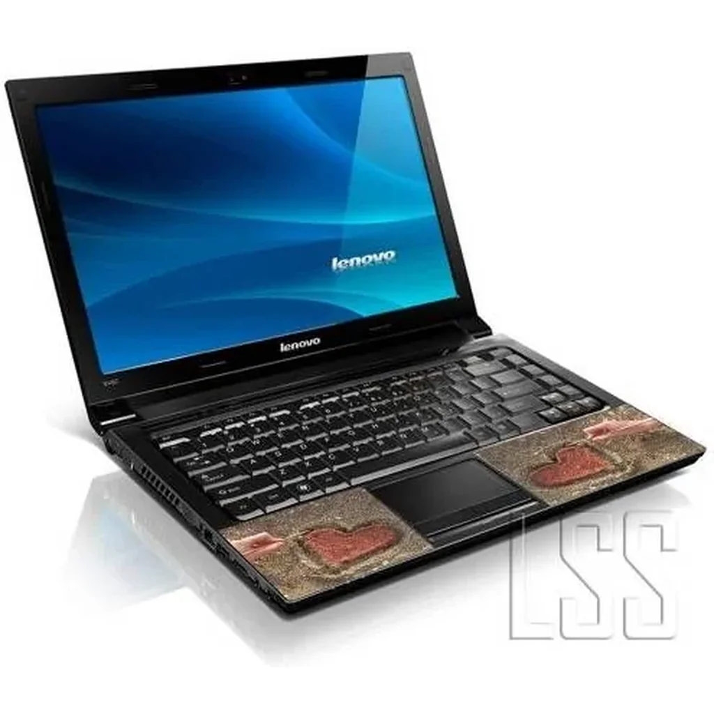 ALAYRA Laptop 15 15.6 Skin Cover with Colorful Red Heart in Sand Pattern for HP Dell Lenovo Apple Asus Acer Compaq - Fits 13.3" 14" 15.6" 16" (2 Wrist Pads Free) 01 - Image 3