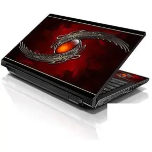ALAYRA Laptop 15 15.6 Skin Cover with Colorful Red Sign Pattern for HP Dell Lenovo Apple Asus Acer Compaq - Fits 13.3" 14" 15.6" 16" (2 Wrist Pads Free) 01