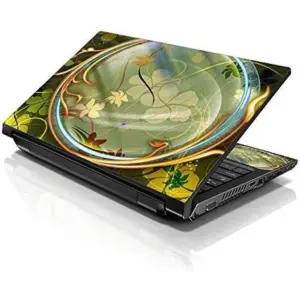 ALAYRA Laptop 17-17.3" Skin Cover with Colorful Flower Tunnel Pattern for HP Dell Lenovo Apple Asus Acer Compaq - Fits 16.5" 17" 17.3" 18.4" 19" (2 Wrist Pads Free) 01