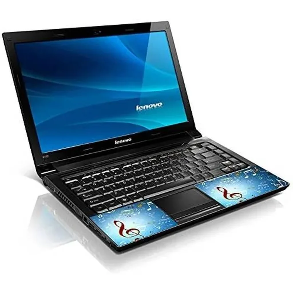 ALAYRA Laptop 17-17.3" Skin Cover with Colorful Music Notes Pattern for HP Dell Lenovo Apple Asus Acer Compaq - Fits 16.5" 17" 17.3" 18.4" 19" (2 Wrist Pads Free) 01 - Image 3