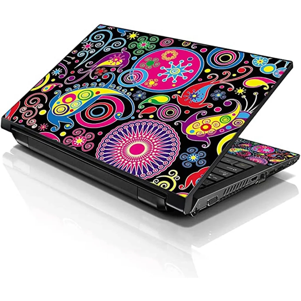 ALAYRA Laptop 17-17.3" Skin Cover with Colorful Night Dragon Pattern for HP Dell Lenovo Apple Asus Acer Compaq - Fits 16.5" 17" 17.3" 18.4" 19" (2 Wrist Pads Free) 01