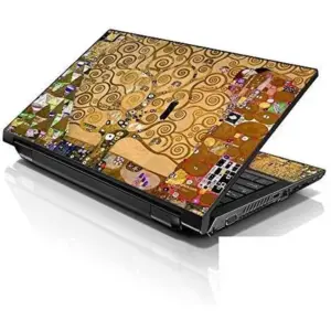 ALAYRA Laptop 17-17.3" Skin with Colorful Klimt Tree of Life Pattern for HP Dell Lenovo Apple Asus Acer Compaq - Fits 16.5" 17" 17.3" 18.4" 19" (2 Wrist Pads Free) 01