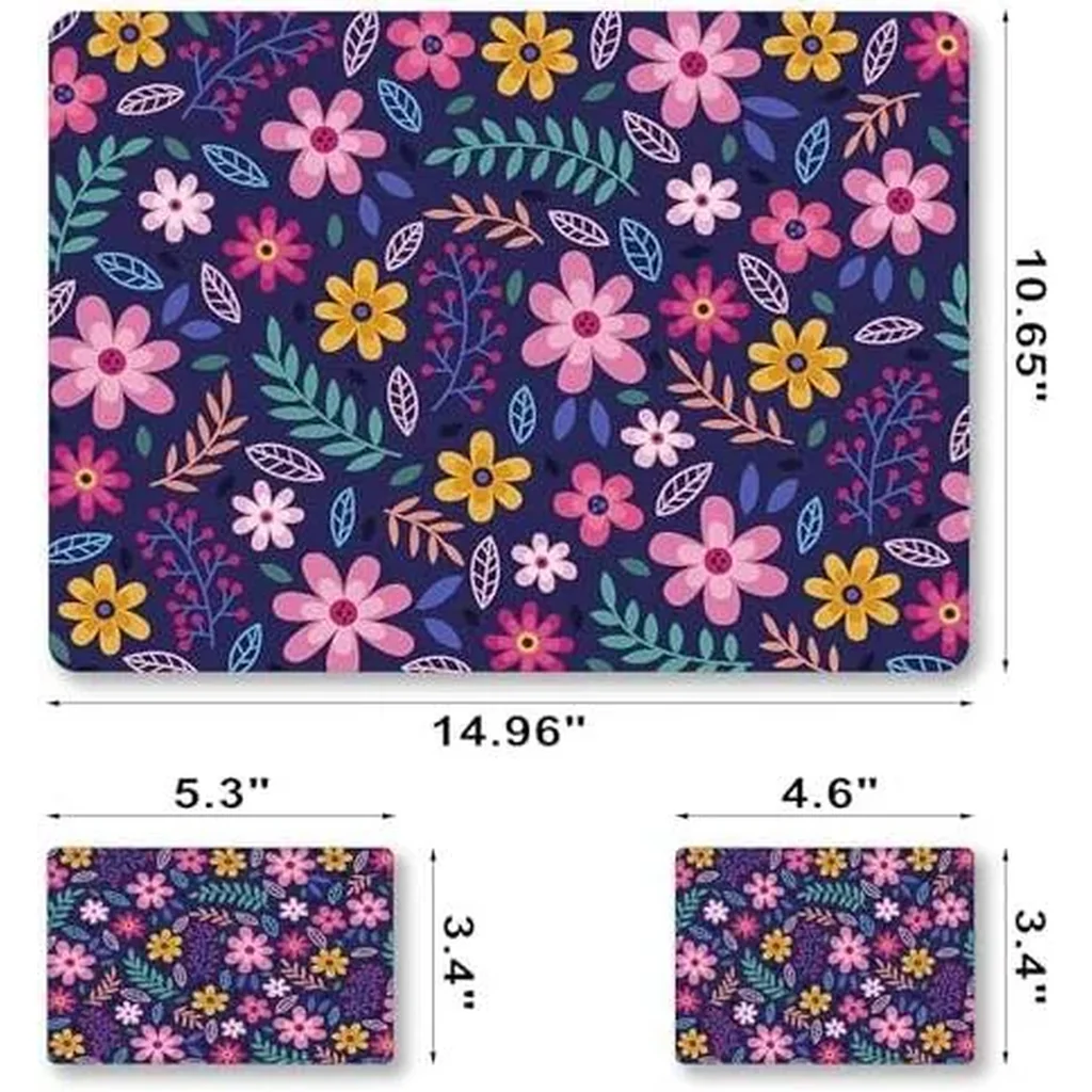 ALAYRA Laptop Decal Sticker Skin Cover, 11.612" 13" 13.3" 14" 15" 15.4" 15.6 inch Laptop Netbook Vinyl Skin Sticker Cover Art Notebook PC Protector (2 Wrist Pad Included), Removable Reusable, Flower T - Image 6