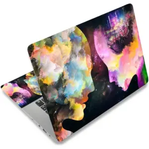 ALAYRA Laptop Decal Sticker Skin Cover, 11.612" 13" 13.3" 14" 15" 15.4" 15.6 inch Universal Laptop Netbook Vinyl Skin Sticker Cover Art Notebook PC Reusable Protector (2 Wrist Pad Included), Lover 01
