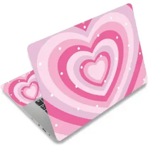 ALAYRA Laptop Decal Sticker Skin Cover, 11.612" 13" 13.3" 14" 15" 15.4" 15.6 Laptop Netbook Vinyl Skin Sticker Cover Art Notebook PC Protector (2 Wrist Pad Included), Removable Reusable, Cute Hearts 0