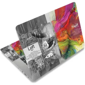ALAYRA Laptop Decal Sticker Skin Cover, 11.612" 13" 13.3" 14" 15" 15.4" 15.6 Laptop Netbook Vinyl Skin Sticker Cover Art Notebook PC Protector (2 Wrist Pad Included), Removable Reusable, Right & Left