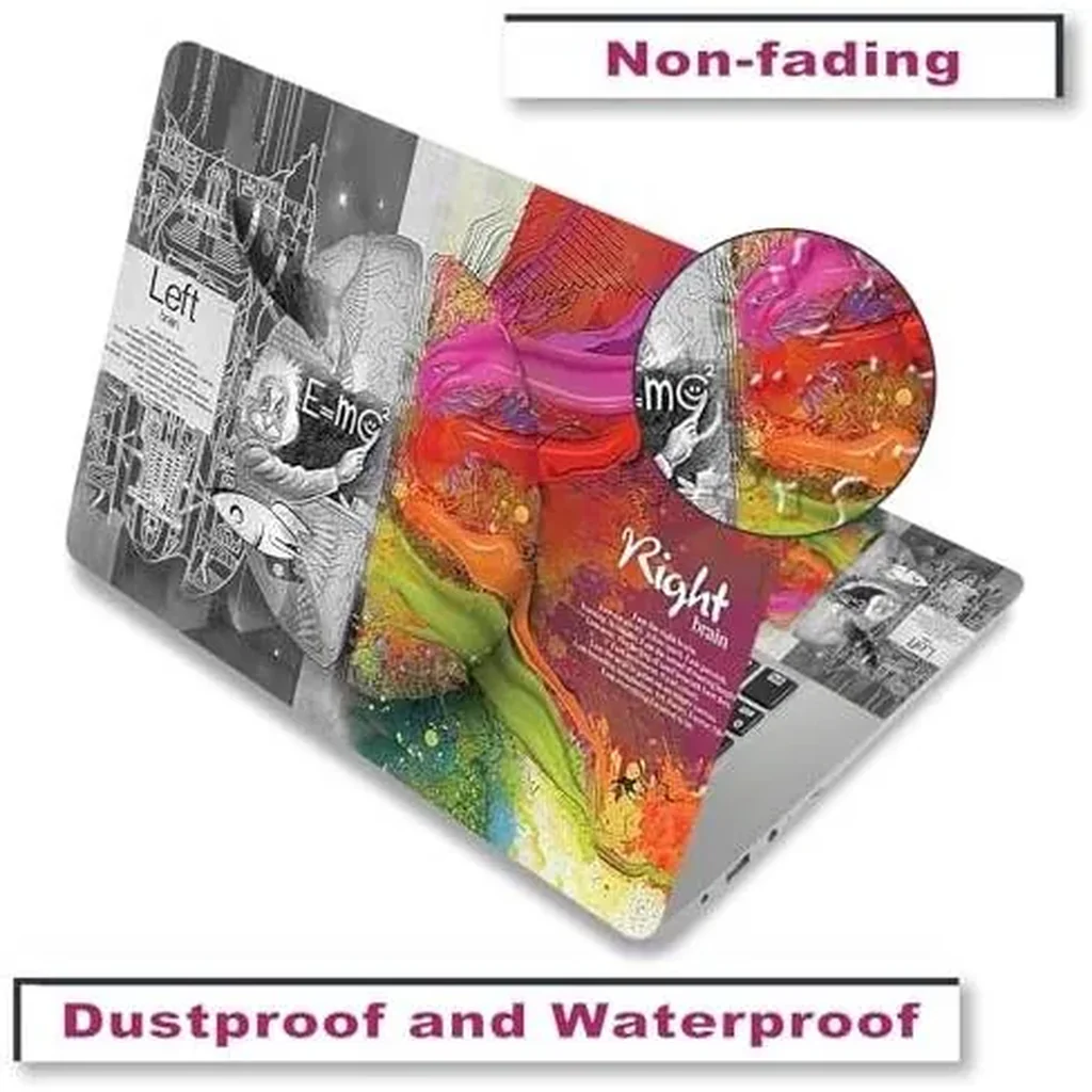 ALAYRA Laptop Decal Sticker Skin Cover, 11.612" 13" 13.3" 14" 15" 15.4" 15.6 Laptop Netbook Vinyl Skin Sticker Cover Art Notebook PC Protector (2 Wrist Pad Included), Removable Reusable, Right & Left - Image 4