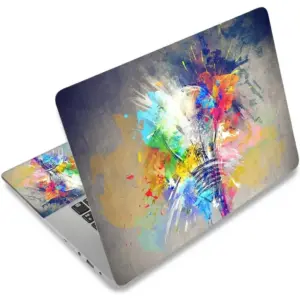 ALAYRA Laptop Decal Sticker Skin Cover, 11.612" 13" 13.3" 14" 15" 15.4" 15.6" Universal Laptop Netbook Vinyl Skin Sticker Cover Art Notebook Reusable Protector (2 Wrist Pad Included), Colorful Bulbs 0