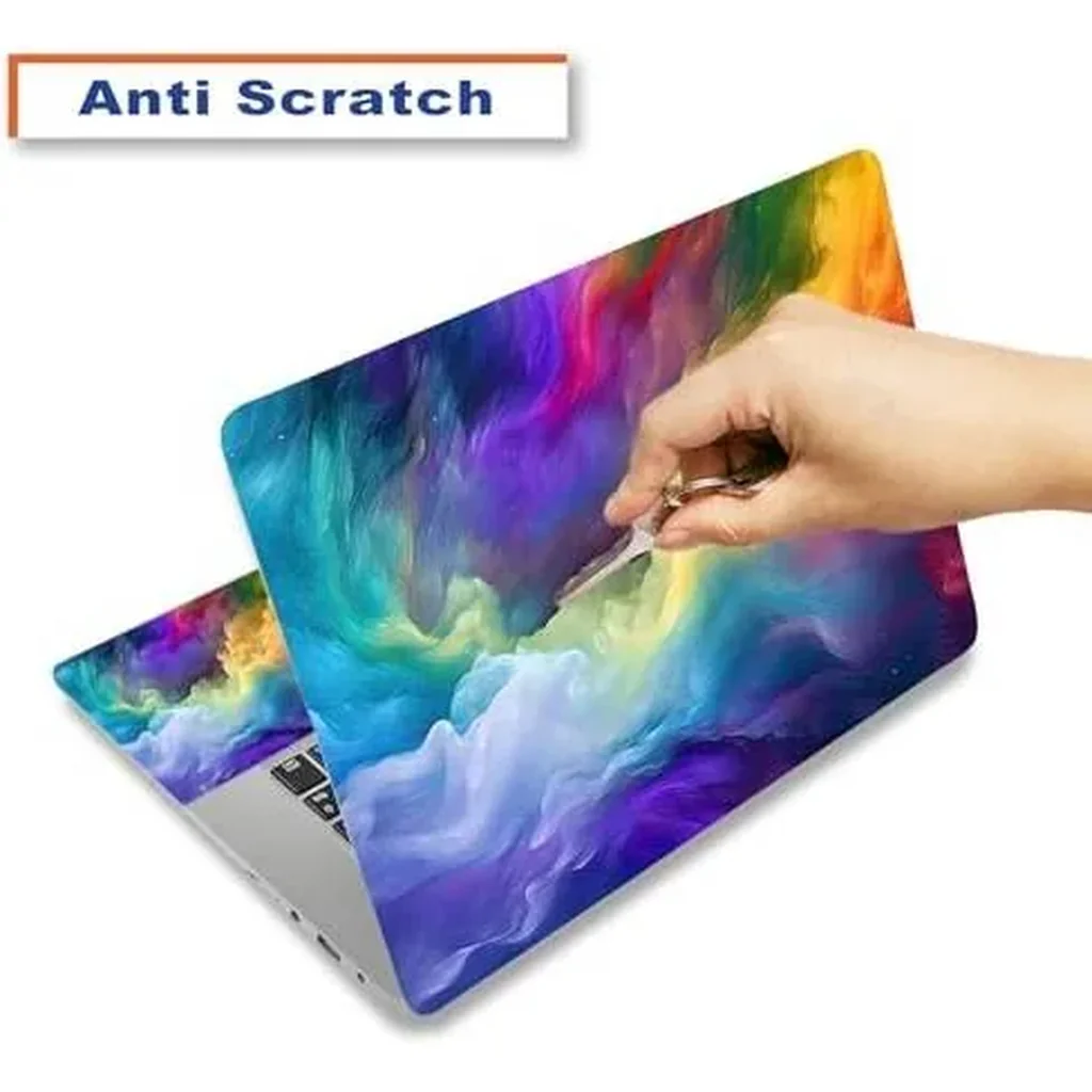 ALAYRA Laptop Decal Sticker Skin Cover, 12" 13.1" 13.3" 14" 15" 15.4" 15.6" Laptop Netbook Vinyl Art Skin Sticker Cover Notebook PC Protector (2 Wrist Pad Included), Removable Reusable, Dazzling Style - Image 2