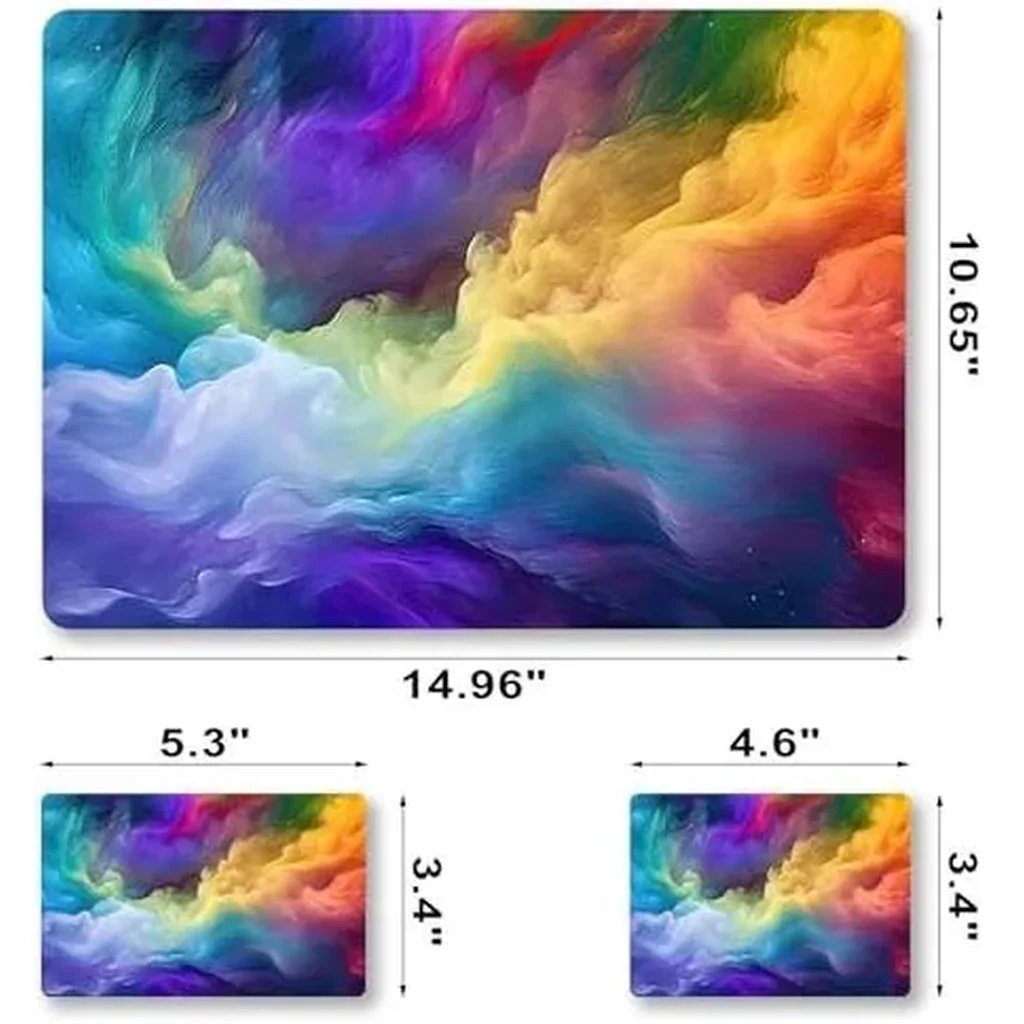 ALAYRA Laptop Decal Sticker Skin Cover, 12" 13.1" 13.3" 14" 15" 15.4" 15.6" Laptop Netbook Vinyl Art Skin Sticker Cover Notebook PC Protector (2 Wrist Pad Included), Removable Reusable, Dazzling Style - Image 6