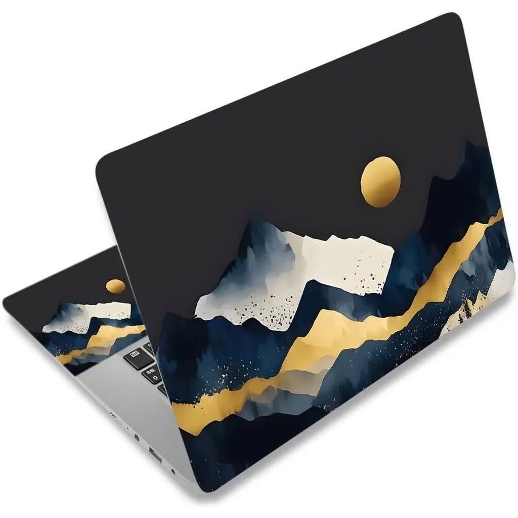 ALAYRA Laptop Decal Sticker Skin Cover, 12" 13.1" 13.3" 14" 15" 15.4" 15.6" Laptop Netbook Vinyl Skin Sticker Cover Notebook PC Protector (2 Wrist Pad Included), Removable Reusable, Mountain 01