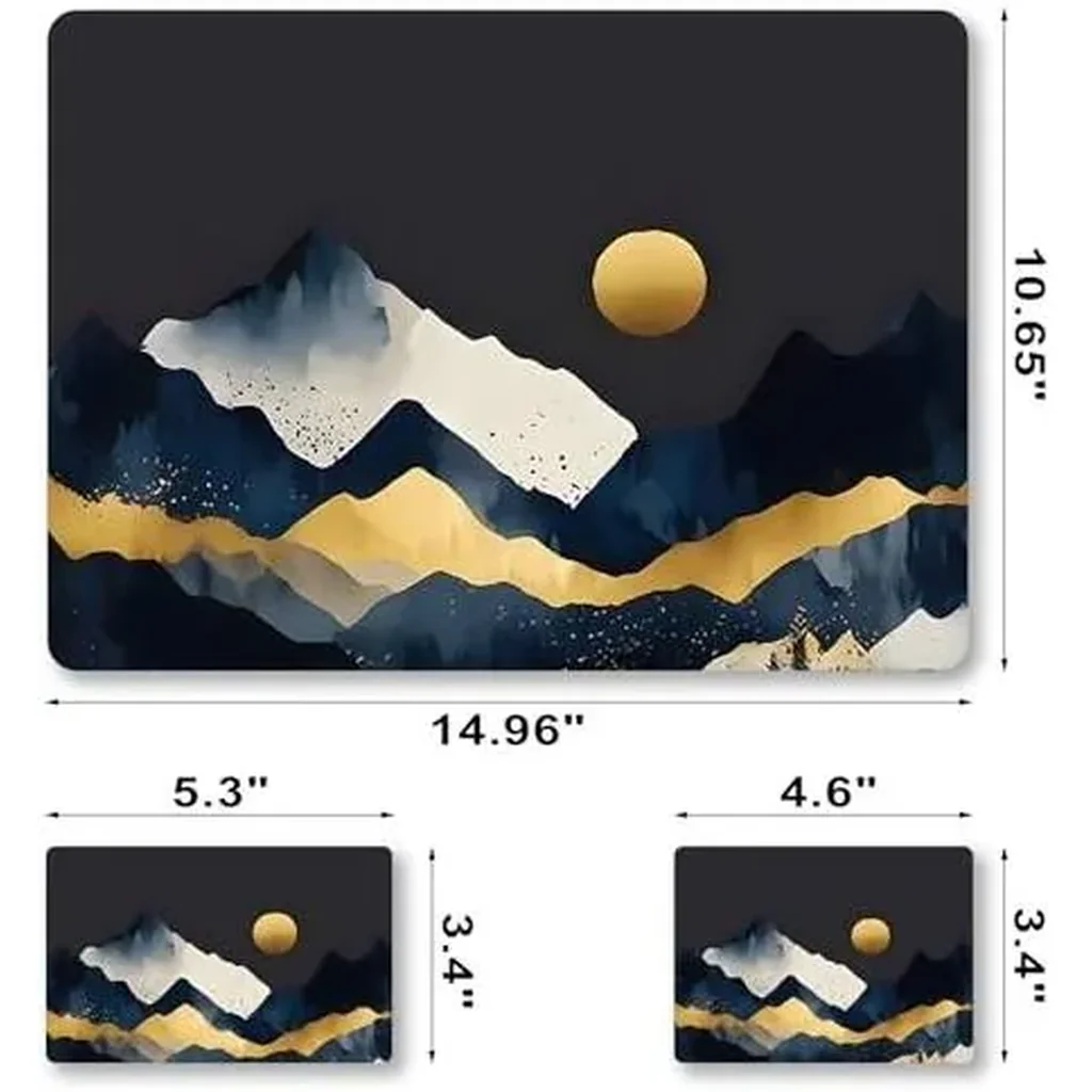 ALAYRA Laptop Decal Sticker Skin Cover, 12" 13.1" 13.3" 14" 15" 15.4" 15.6" Laptop Netbook Vinyl Skin Sticker Cover Notebook PC Protector (2 Wrist Pad Included), Removable Reusable, Mountain 01 - Image 6