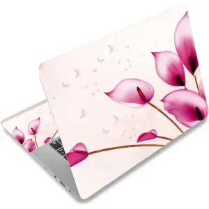 ALAYRA Laptop Notebook Skin Sticker Cover Decal Fits 12 13 13.3 14 15 15.4 15.6 inch Laptop Protector Notebook PC Easy to Apply, Remove and Change Styles (Calla Lily) 01