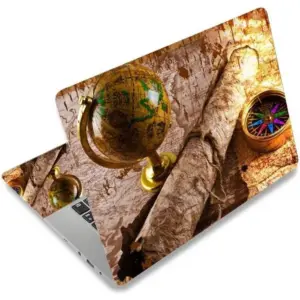 ALAYRA Laptop Notebook Skin Sticker Cover Decal Fits 12 13 13.3 14 15 15.4 15.6 inch Laptop Protector Notebook PC Easy to Apply, Remove and Change Styles (Compass) 01