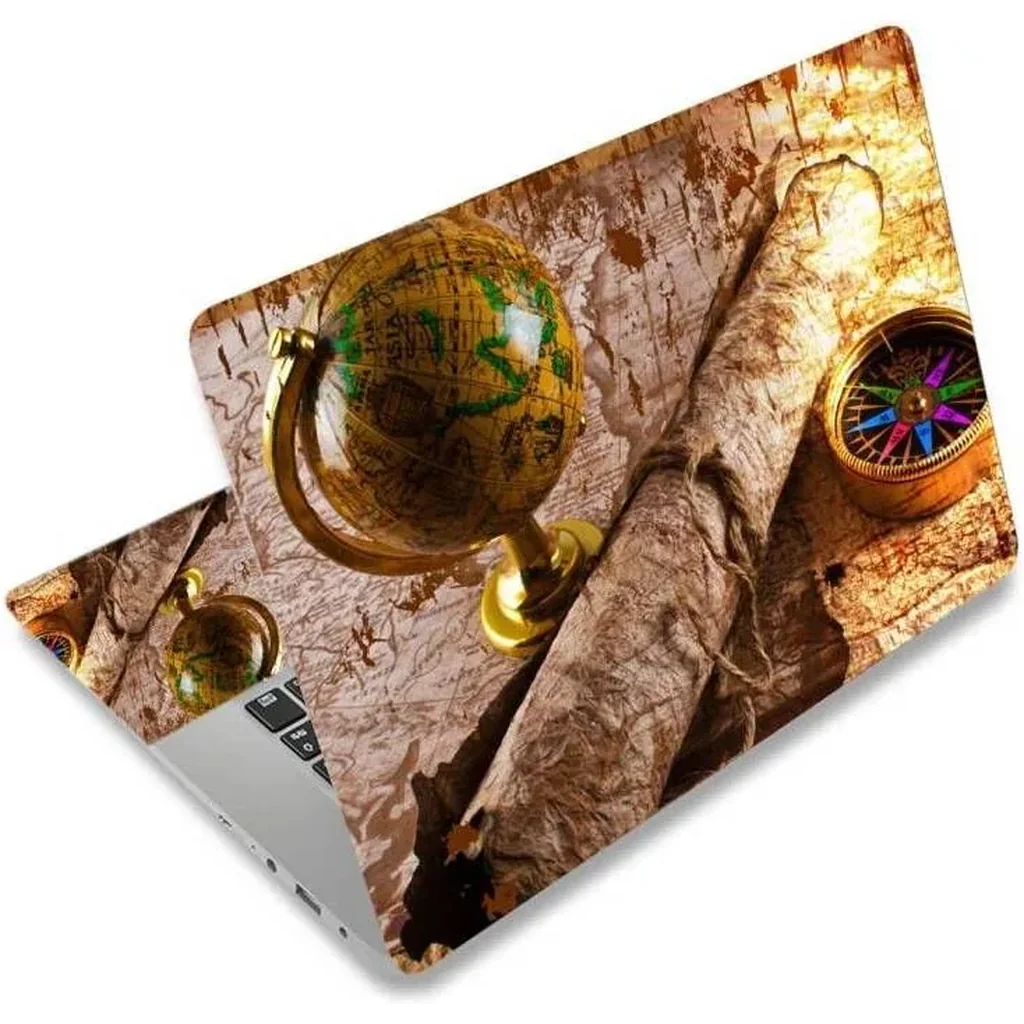 ALAYRA Laptop Notebook Skin Sticker Cover Decal Fits 12 13 13.3 14 15 15.4 15.6 inch Laptop Protector Notebook PC Easy to Apply, Remove and Change Styles (Compass) 01