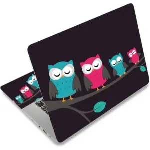 ALAYRA Laptop Notebook Skin Sticker Cover Decal Fits 12 13 13.3 14 15 15.4 15.6 inch Laptop Protector Notebook PC Easy to Apply, Remove and Change Styles (Cute Owls) 01