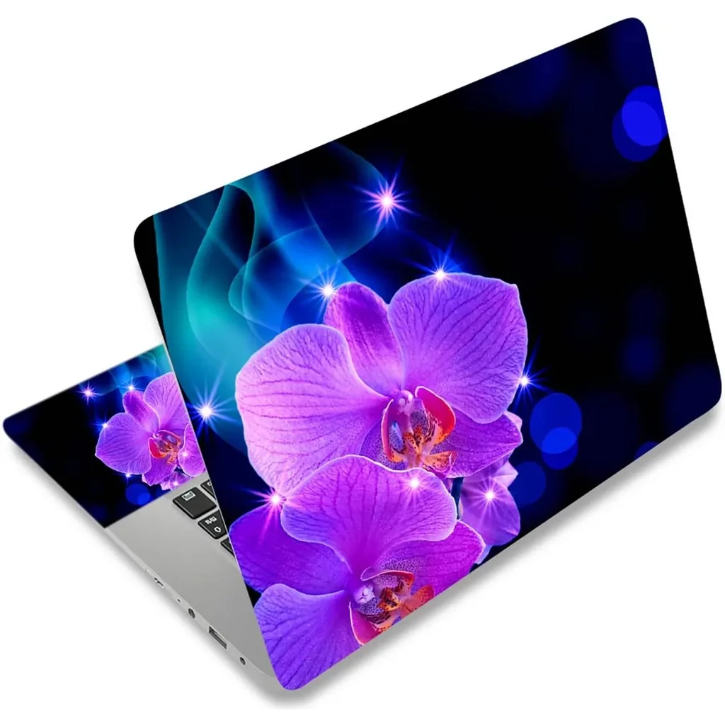ALAYRA Laptop Notebook Skin Sticker Cover Decal Fits 12 13 13.3 14 15 15.4 15.6 inch Laptop Protector Notebook PC Easy to Apply, Remove and Change Styles (Phalaenopsis) 01