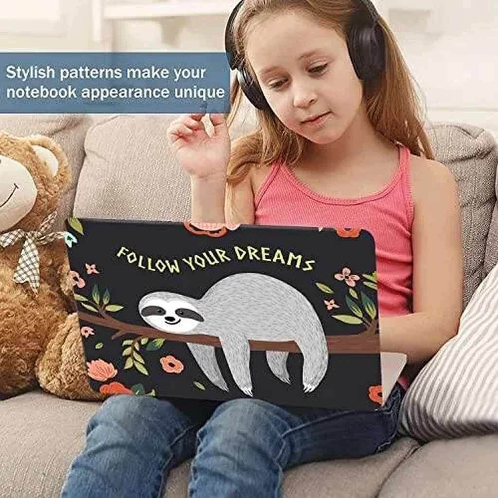 ALAYRA Laptop Notebook Skin Sticker Cover Decal Fits 12 13 13.3 14 15 15.4 15.6 inch Laptop Protector Notebook PC Easy to Apply, Remove and Change Styles (Sloth) 01 - Image 3