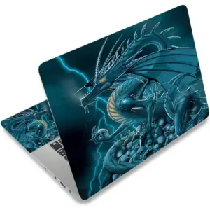 ALAYRA Laptop Notebook Skin Sticker Cover Decal Fits 12 13 13.3 14 15 15.4 15.6 inch Laptop Protector Notebook PCEasy to Apply, Remove and Change Styles (Pterosaur and Skulls) 01