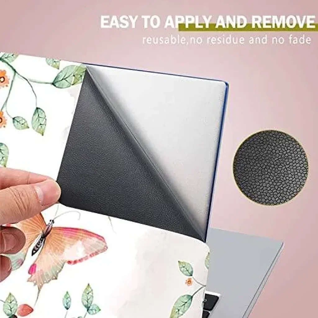 ALAYRA Laptop Notebook Skin Sticker Cover Decal Fits 12 13 13.3 14 15 15.4 15.6 inch Protector PC Easy to Apply, Remove and Change Styles (Butterflies Flowers) 01 - Image 5