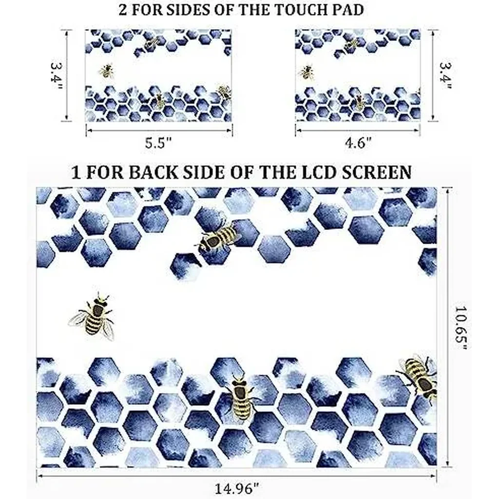 ALAYRA Laptop Skin Cover Sticker Decal, Personalized12 13 13.3 14 15 15.4 15.6 inch Laptop Decal, Reusable Universal Vinyl Skin Sticker Art Cover with Decorative Waterproof Design(Honeycomb) 01 - Image 5