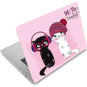 ALAYRA Laptop Skin Sticker Decal (Black, White) 01