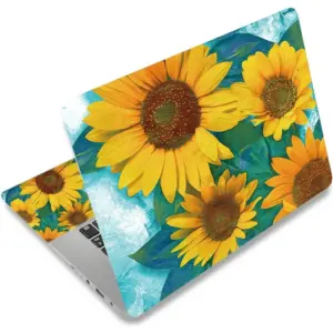 ALAYRA Laptop Skin Sticker Decal 12 13 13.3 14 15 15.4 15.6 inch Personalized Universal Notebook Vinyl Skin Stickers Cover Art Decal Computer Protector (Sun Flower) 01