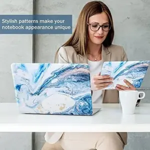 ALAYRA Laptop Skin Sticker Decal 12 13 13.3 14 15 15.4 15.6 inch Personalized Universal Notebook Vinyl Skin Stickers Cover Art Decal Computer Protector Marble Blue 01