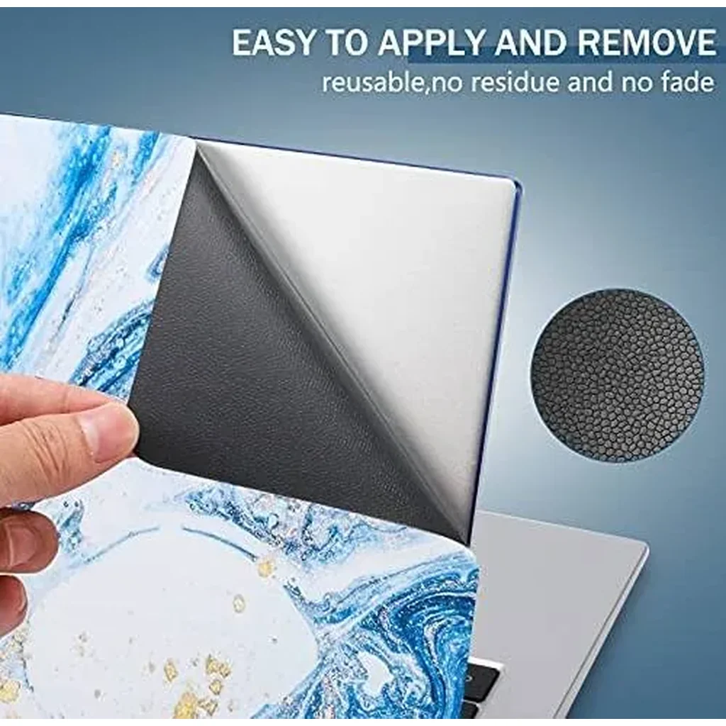 ALAYRA Laptop Skin Sticker Decal 12 13 13.3 14 15 15.4 15.6 inch Personalized Universal Notebook Vinyl Skin Stickers Cover Art Decal Computer Protector Marble Blue 01 - Image 4