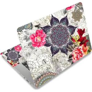ALAYRA Laptop Skin Sticker Decal 12 13 13.3 14 15 15.4 15.6 inch Personalized Universal Notebook Vinyl Skin Stickers Cover Art Decal Computer Protector RedFlower 01