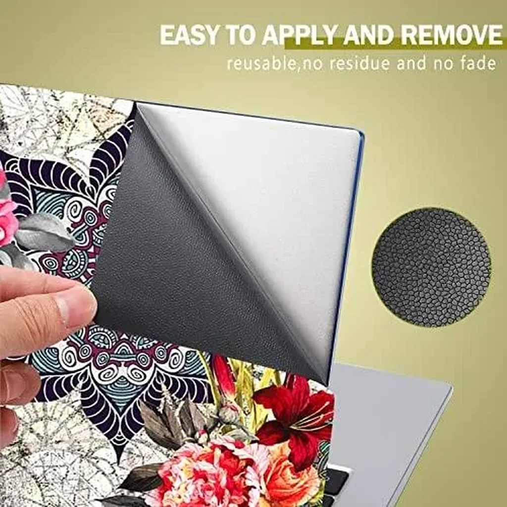 ALAYRA Laptop Skin Sticker Decal 12 13 13.3 14 15 15.4 15.6 inch Personalized Universal Notebook Vinyl Skin Stickers Cover Art Decal Computer Protector RedFlower 01 - Image 4