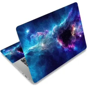 ALAYRA Laptop Skin Sticker Decal Cover, 11.612" 13" 13.3" 14" 15" 15.4" 15.6" Laptop Netbook Skin Sticker Cover Art Notebook Protector (2 Wrist Pad Included), Removable Reusable, Easy to Apply, Galaxy