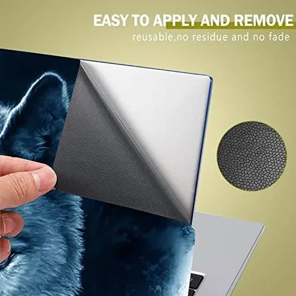 ALAYRA Laptop Skin Sticker Decal Covers 12" 13" 13.3" 14" 15" 15.4" 15.6 inch Laptop Skin Sticker Cover Art Decal Protector Notebook PC (Moon & Wolf) 01 - Image 5