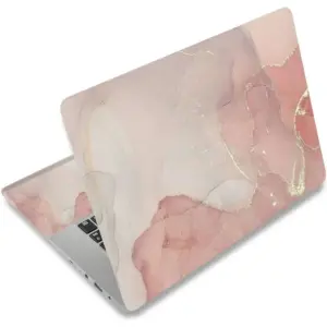ALAYRA Laptop Skin Sticker Decal, 12 13 13.3 14 15 15.4 15.6 inch Laptop Art Decal Protector Notebook Netbook PC 15.6" Universal Vinyl Cover, Nude Pink Marble 01