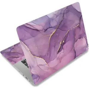 ALAYRA Laptop Skin Sticker Decal, 12 13 13.3 14 15 15.4 15.6 inch Laptop Art Decal Protector Notebook Netbook PC 15.6" Universal Vinyl Cover, Purple Marble 01